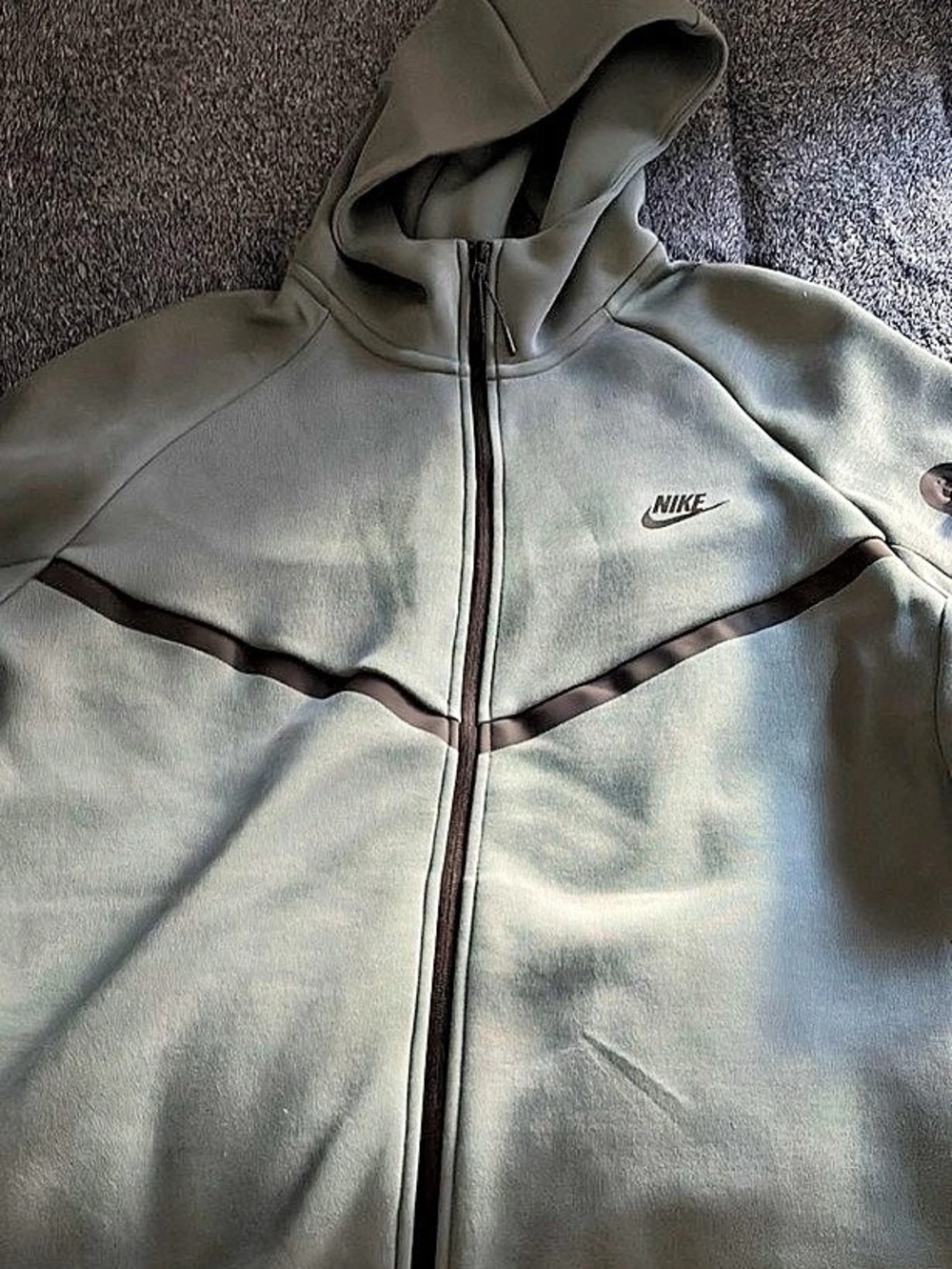 Nike Tech Fleece Full-Zip Windrunner Hoodie Gray